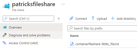 FileShare_CreatedTextFileInAKS